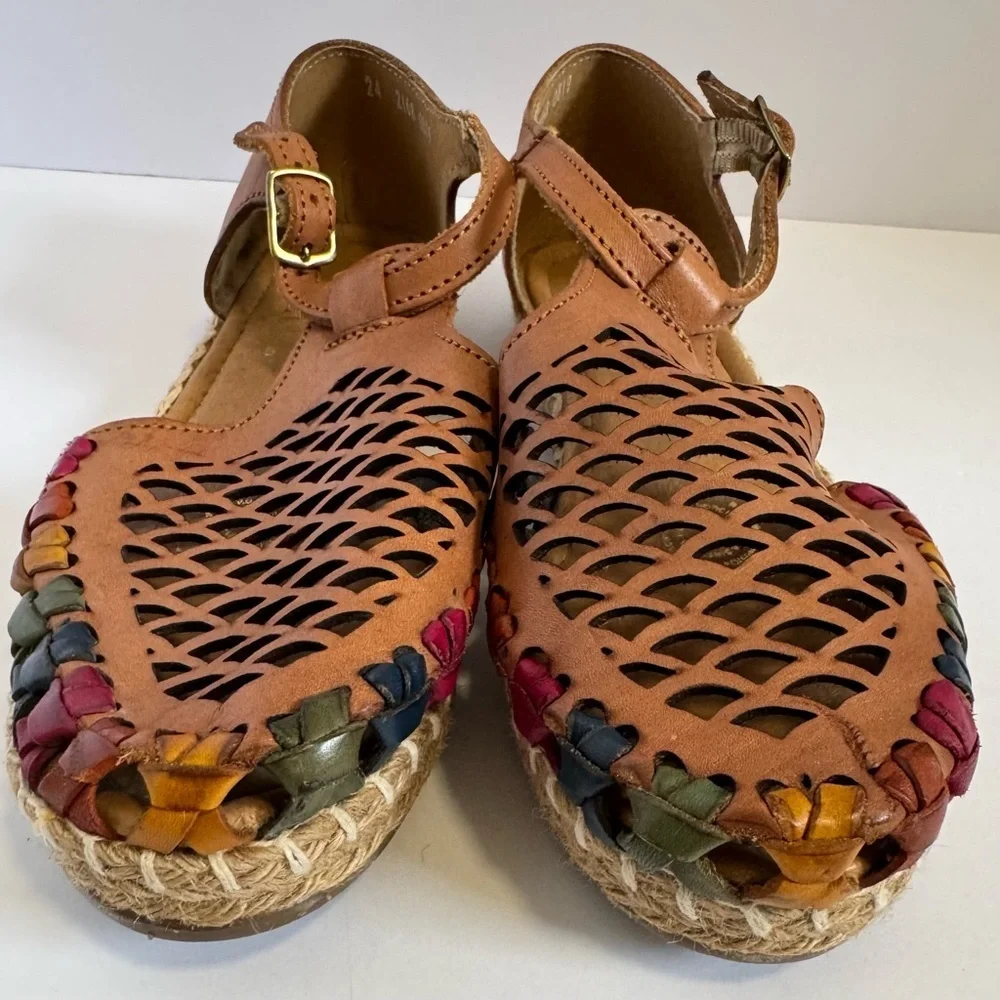 D'arte huarache sandal made of genuine leather 7/7.5